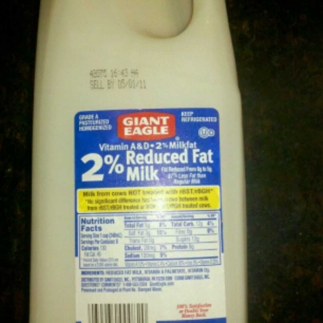 Giant Eagle 2% Reduced Fat Milk