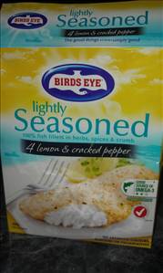Birds Eye Lightly Seasoned Lemon & Cracked Pepper Fish Fillets