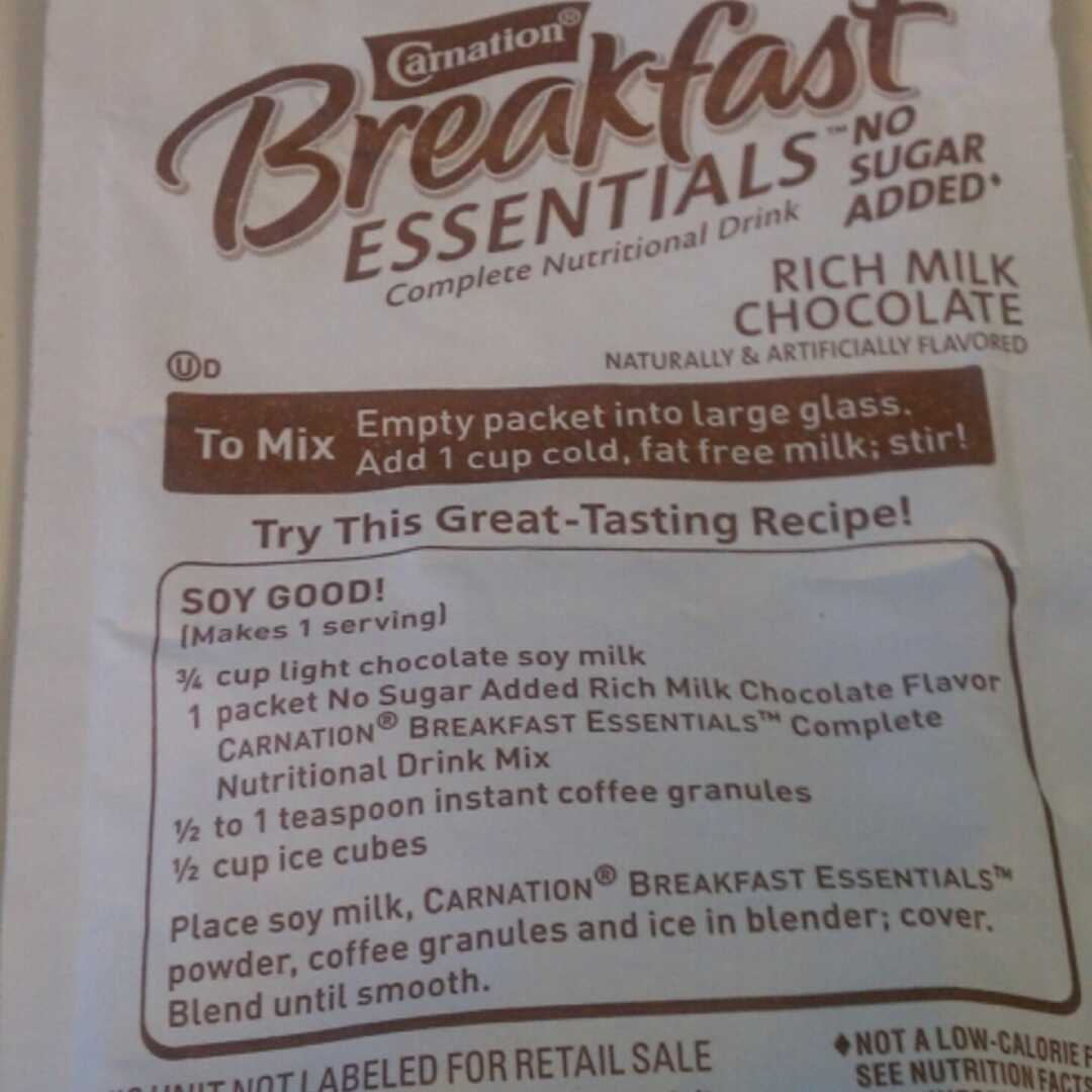 Carnation Instant Breakfast Essentials No Sugar Added - Rich Milk Chocolate (Bottle)