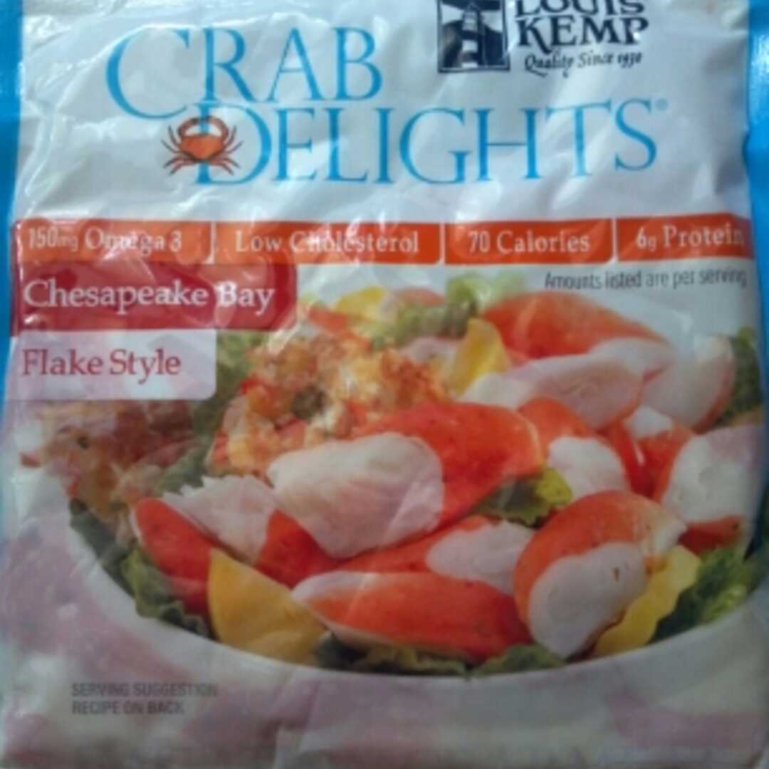 Calories in Louis Kemp Imitation Crabmeat and Nutrition Facts