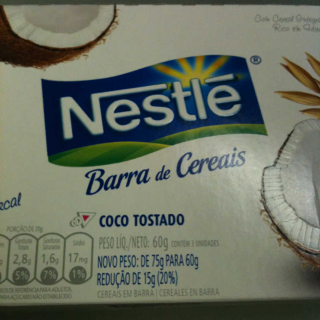 Nestlé Barra de Cereais Coco Tostado