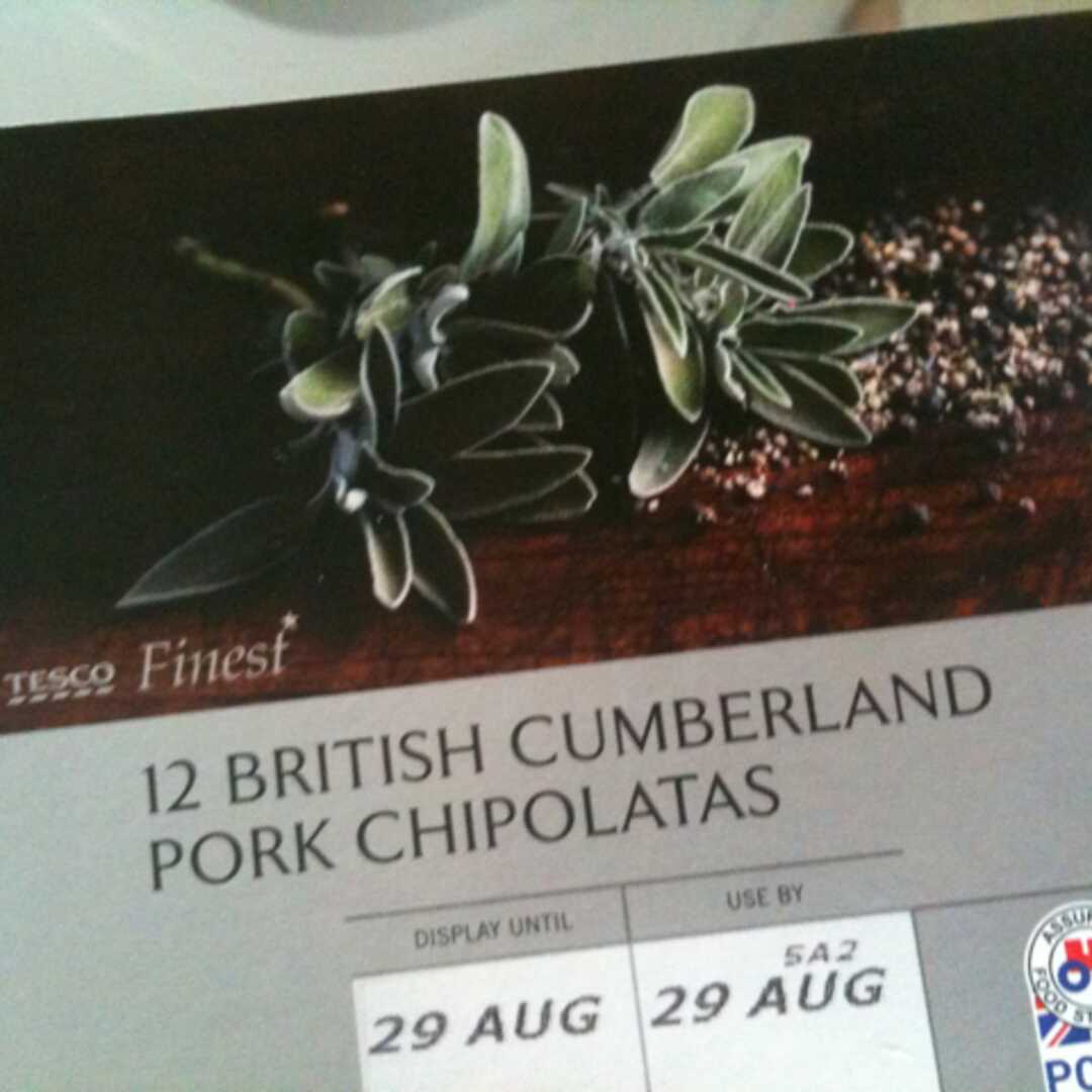 Tesco Finest British Cumberland Pork Chipolatas