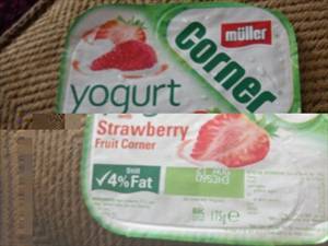 Muller Fruit Corner Yoghurt with Strawberry