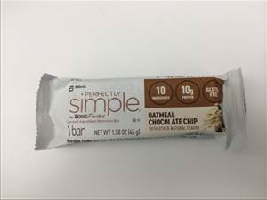 Zone Perfect Perfectly Simple Nutrition Bar - Oatmeal Chocolate Chip