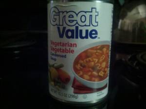 Great Value Vegetarian Vegetable Soup