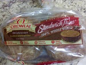 Oroweat Sandwich Thins - Whole Grain White