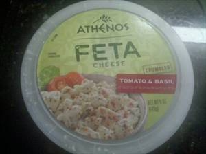 Athenos Reduced Fat Crumbled Feta Cheese with Basil & Tomato