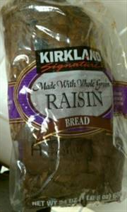 Kirkland Signature Raisin Bread made with Whole Grain