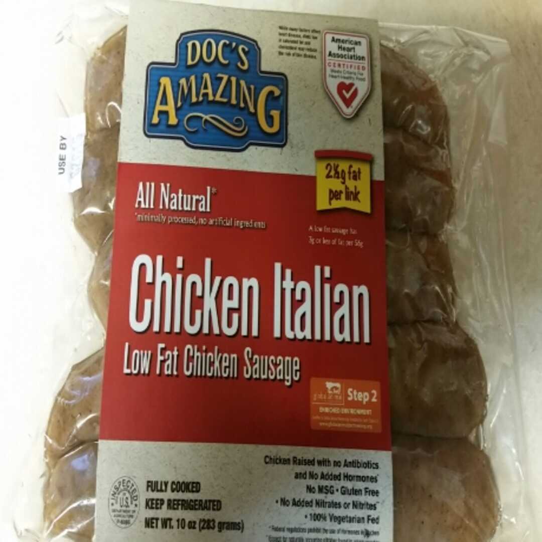 Doc's Amazing Chicken Italian Low Fat Chicken Sausage