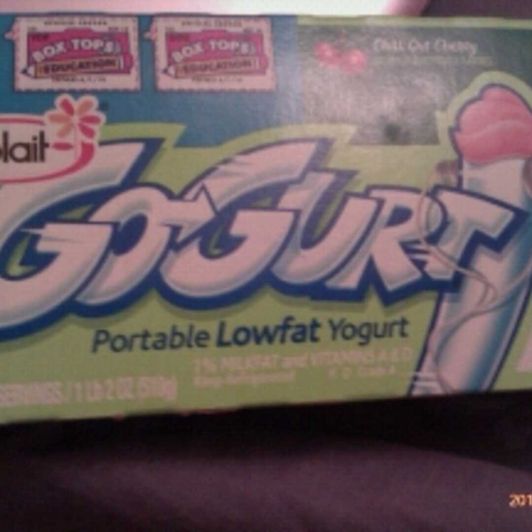 Yoplait Go-Gurt Portable Lowfat Yogurt - Strawberry-Kiwi Kick, Chill-Out Cherry