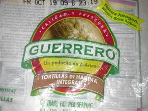 Guerrero Whole Wheat Tortillas de Harina Integral