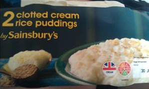 Sainsbury's Clotted Cream Rice Pudding