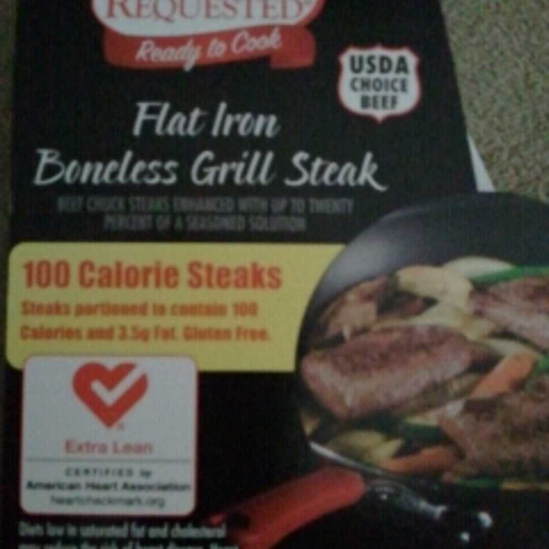 Chef's Requested Foods 100 Calorie Flat Iron Grill Boneless Steak