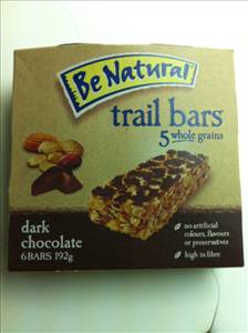 Be Natural 5 Whole Grain Trail Bars Dark Chocolate
