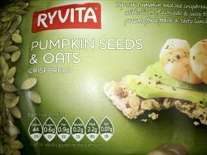 Ryvita Pumpkin Seeds & Oats Crispbread