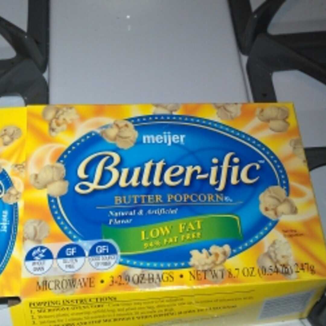 Meijer 94% Fat Free Butter-ific Popcorn