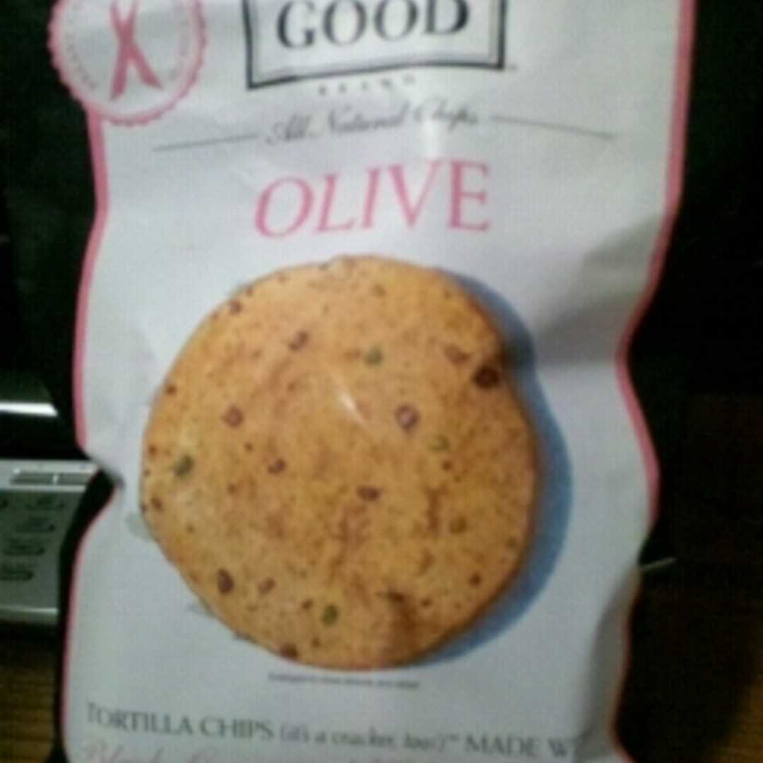 FoodShouldTasteGood Olive Tortilla Chips