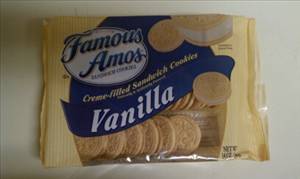 Famous Amos Vanilla Creme Sandwich Cookies