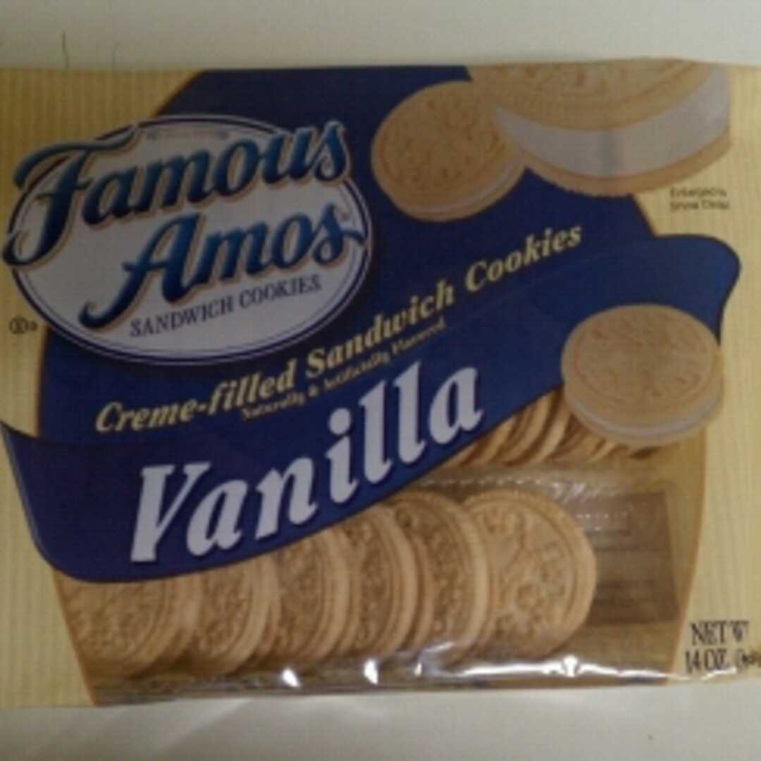 Famous Amos Vanilla Creme Sandwich Cookies