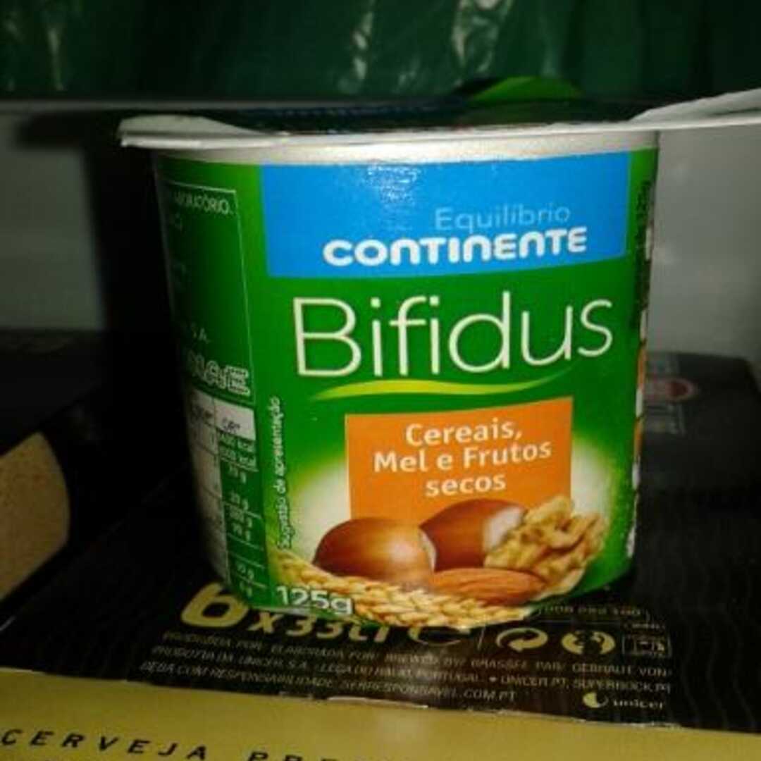 Continente Equilibrio Iogurte Bifidus Cereais, Mel e Frutos Secos