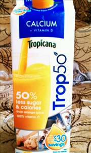 Tropicana Trop50 Juice (50% Less Sugar, Some Pulp)