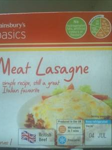 Sainsbury's Basics Meat Lasagne