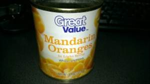 Drained Mandarin Orange (Canned or Frozen)
