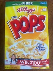 Kellogg's Corn Pops Sweetened Puffed Corn Cereal (Family Size)