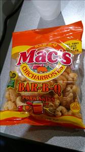 Mac's Snacks Bar-B-Q Flavored Chicharrones