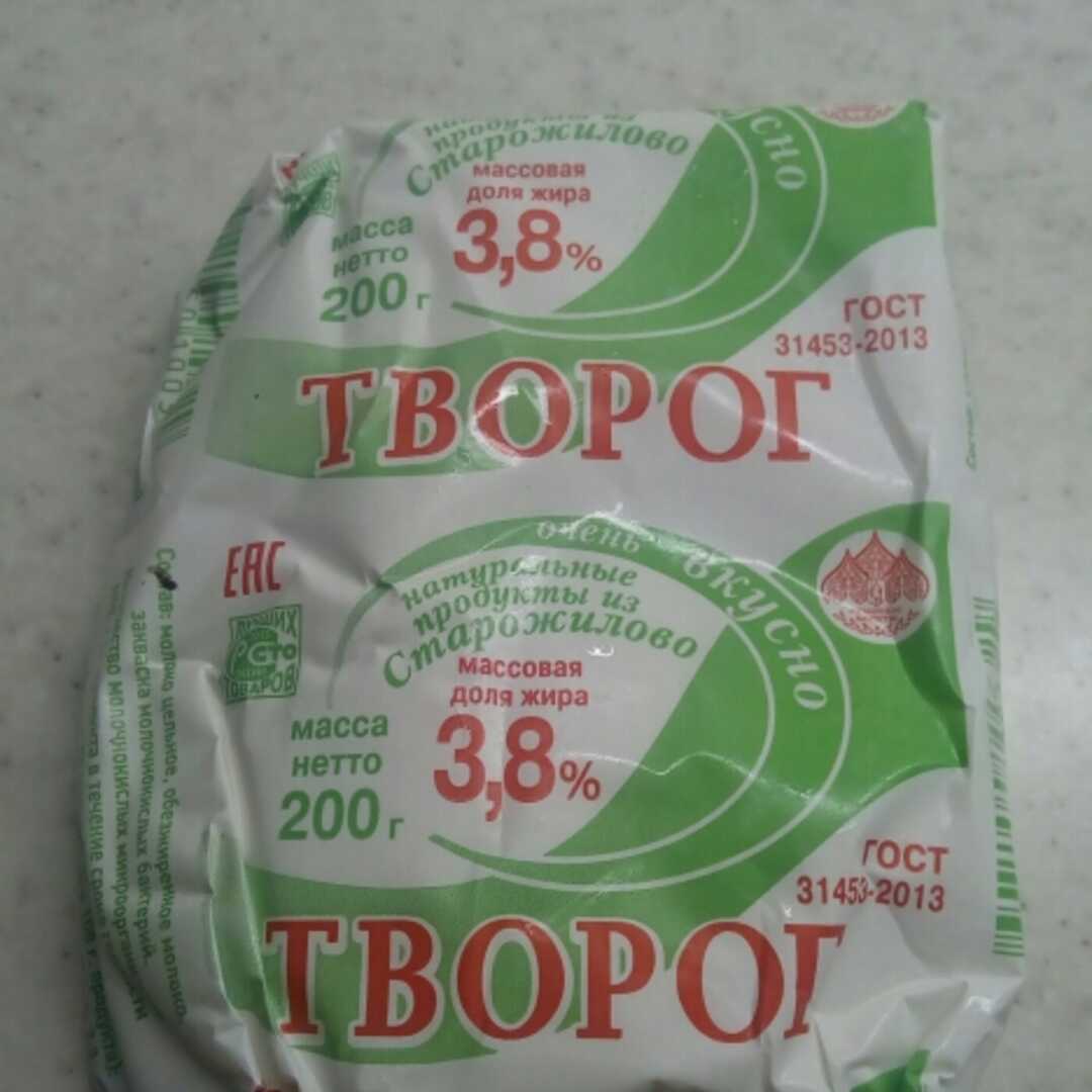 Продукты из Старожилово Творог 3,8%