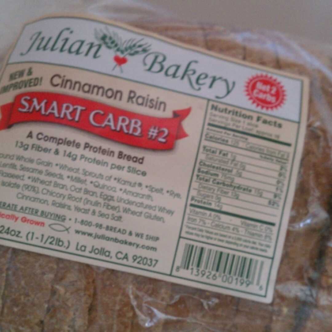 Julian Bakery Smart Carb #2 Bread Cinnamon Almond Raisin