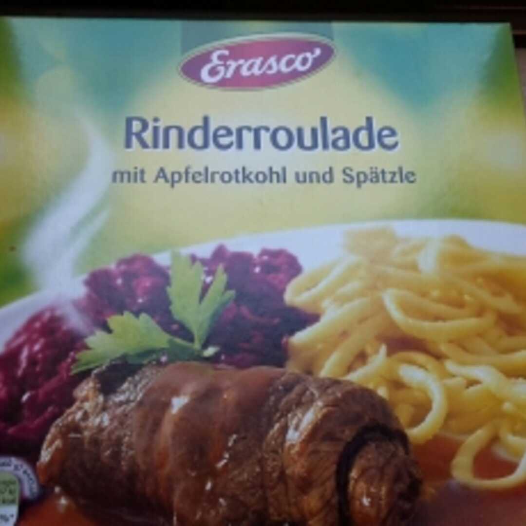 Erasco Rinderroulade mit Apfelrotkohl & Spätzle