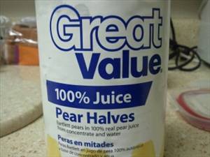 Great Value No Sugar Added Bartlett Pear Halves