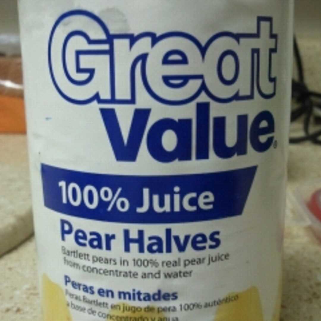 Great Value No Sugar Added Bartlett Pear Halves