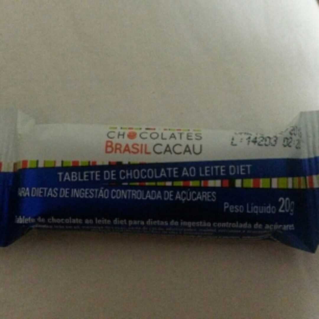 Brasil Cacau Tablete de Chocolate Ao Leite Diet
