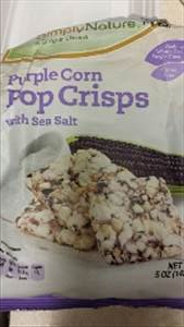 Simply Nature Purple Corn Pop Crisps with Sea Salt