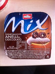 Muller Mix Yogurt Bianco Più Anelli al Cioccolato