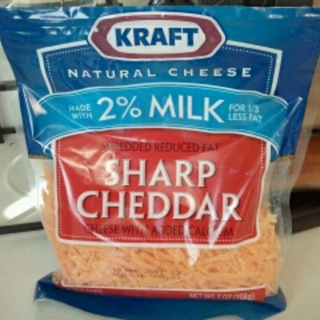 Kraft Natural Shredded 2% Milk Reduced Fat Sharp Cheddar Cheese