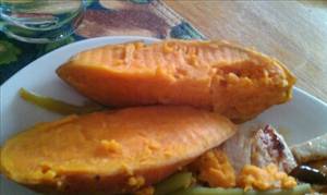 Sweet Potato (Without Skin, Cooked, Boiled)