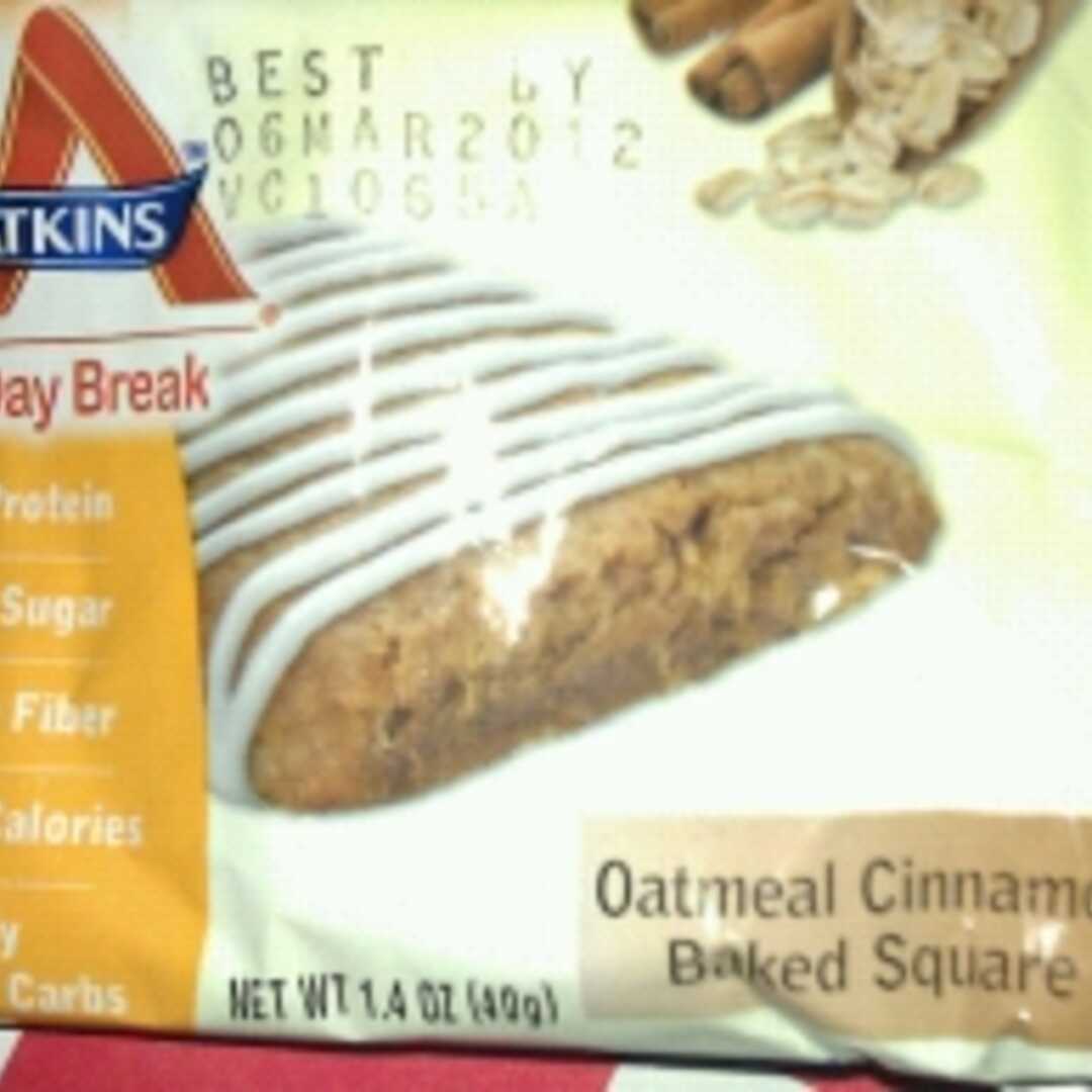 Atkins Day Break Oatmeal Cinnamon Baked Square