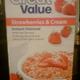 Great Value Strawberries & Cream Instant Oatmeal