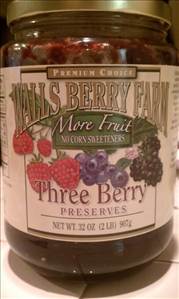 Walls Berry Farm Three Berry Preserves