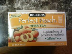 Bigelow Tea Perfect Peach All Natural Caffeine Free Herb Tea Bags