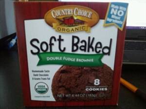 Country Choice Organic Soft Baked Cookies - Double Fudge Brownie