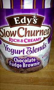 Edy's Slow Churned Yogurt Blends - Chocolate Fudge Brownie