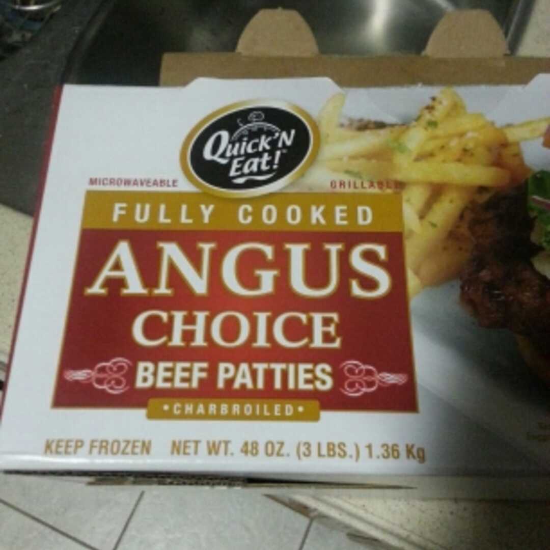 Quick'N Eat Fully Cooked Angus Choice Beef Patties