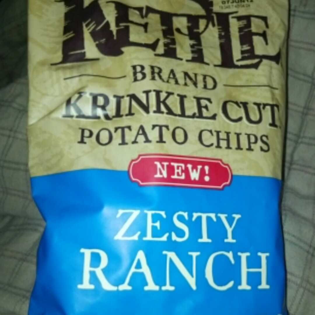Kettle Brand Krinkle Cut Zesty Ranch Potato Chips