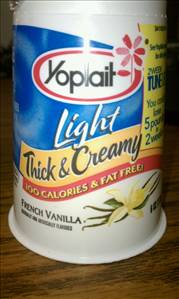 Yoplait Light Thick & Creamy Yogurt -  French Vanilla
