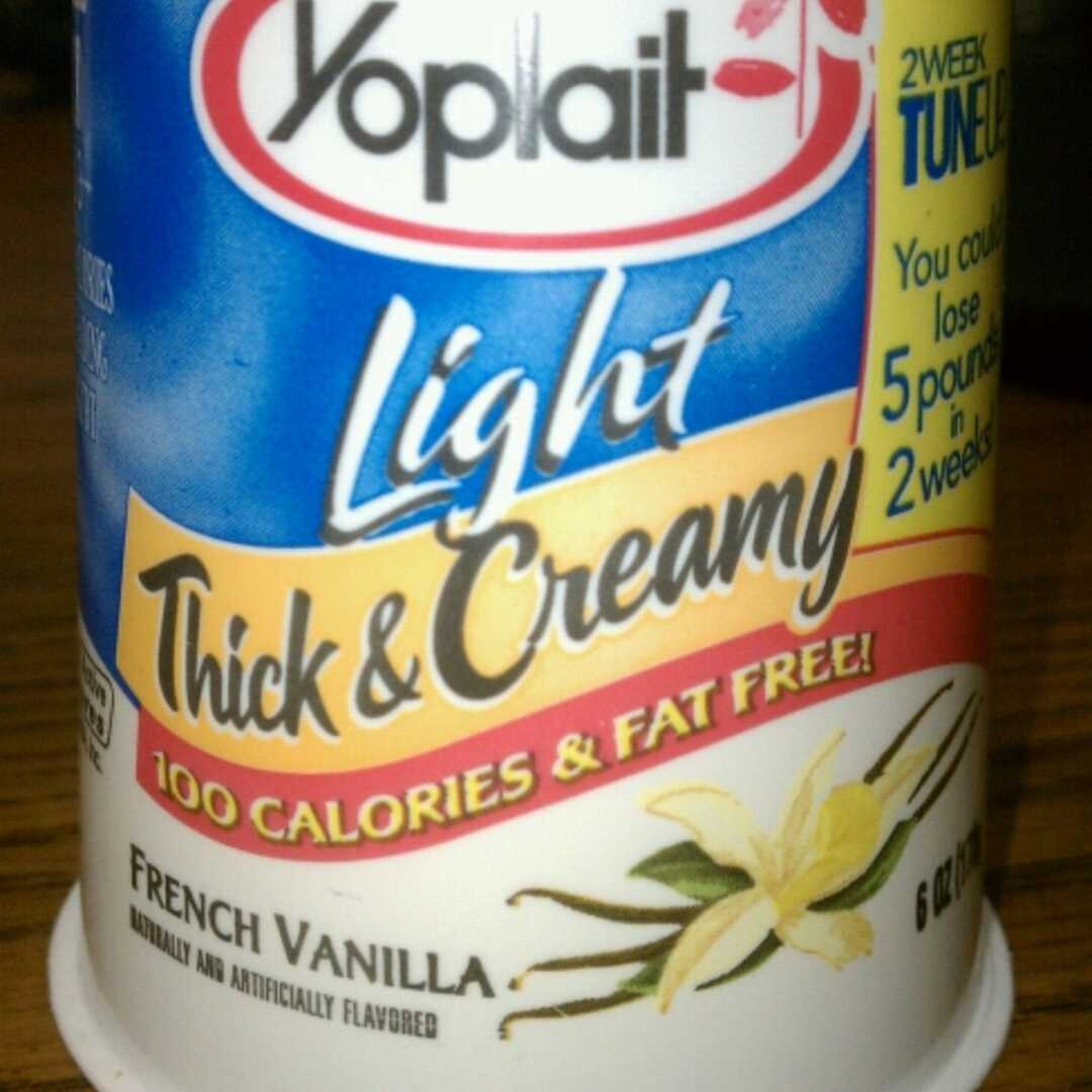 Yoplait Light Thick & Creamy Yogurt -  French Vanilla