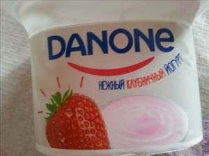 Danone Нежный Клубничный Йогурт